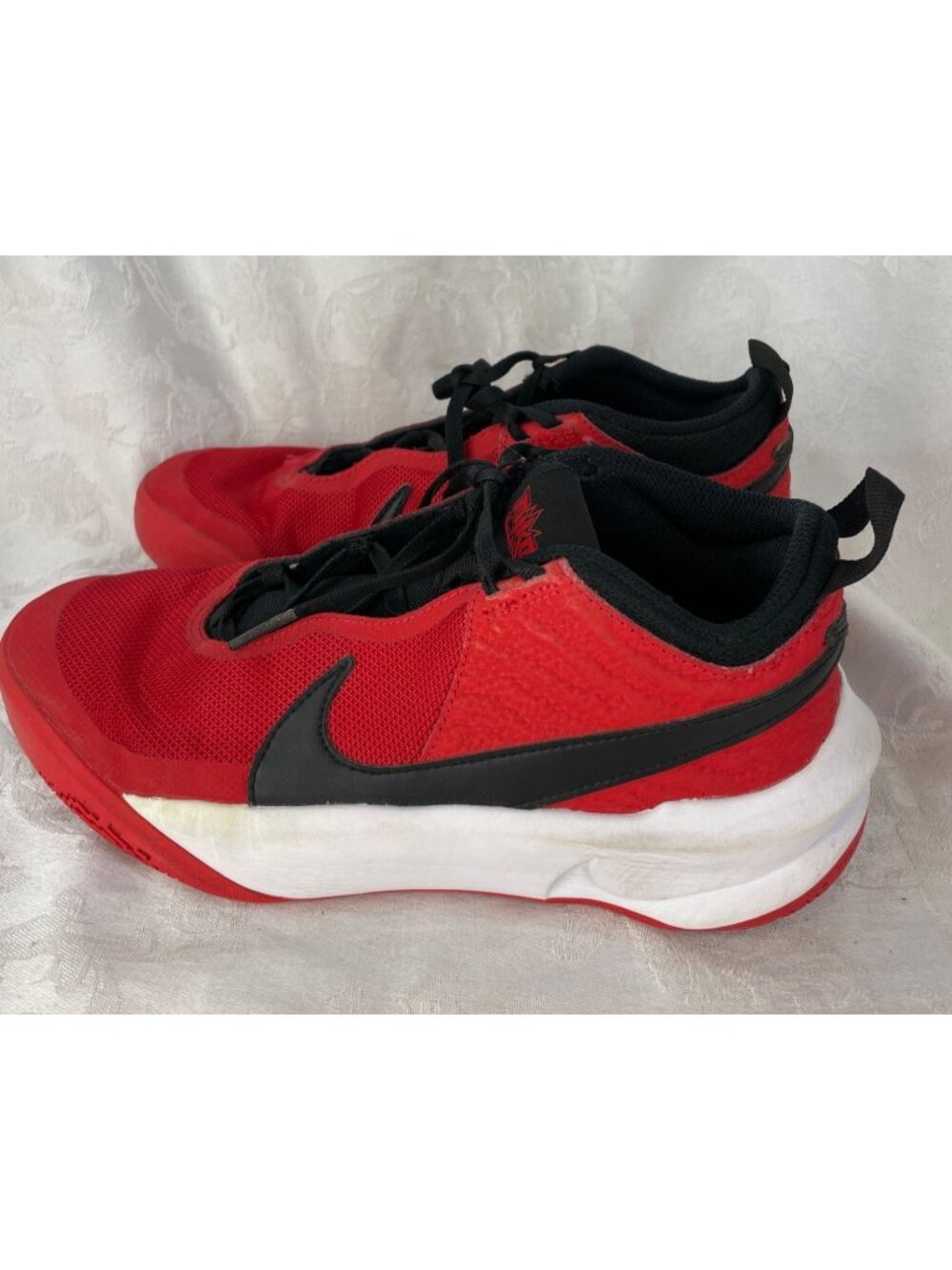 Nike Boys Team Hustle D 10 CW6735-600 Red Basketball Shoes Sneakers Sz 6.5Youth - Picture 5 of 6